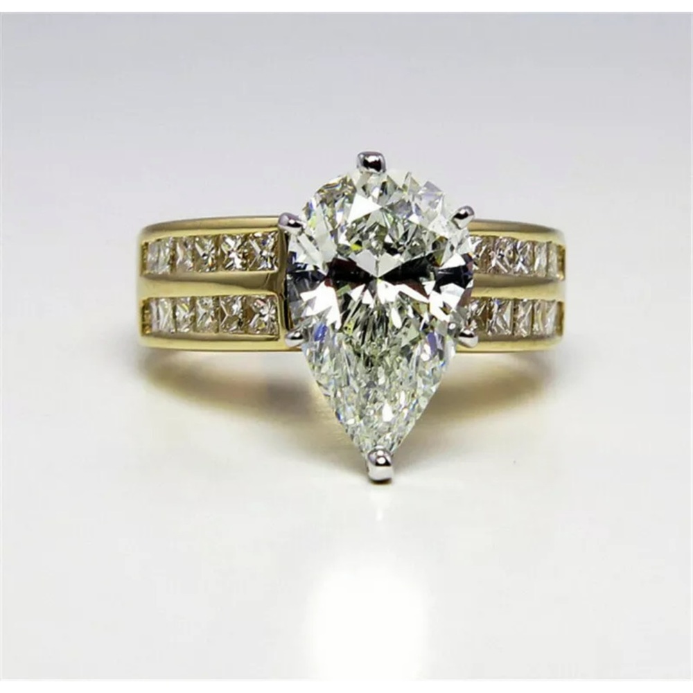 Wedding engagment promise double ring - Picture 2 of 4